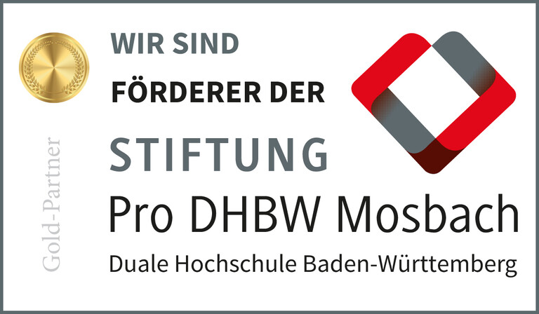 Logo DHBW Mosbach Gold Partner